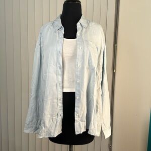 Express Lightweight Denim Button Up